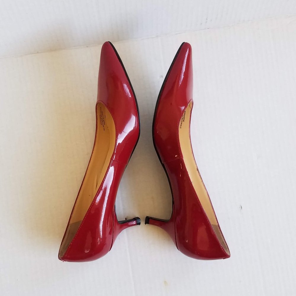 Patent Leather Guess Pumps - Red, Size 7 - Picture 3 of 13